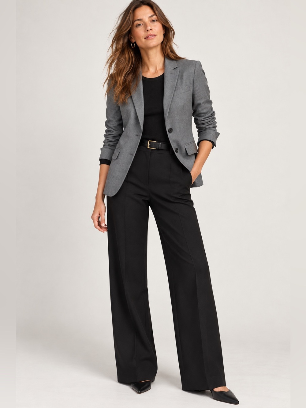 J.Crew 1035 Super 120’s Wool Two-Button Blazer Gray Size 8T Tall